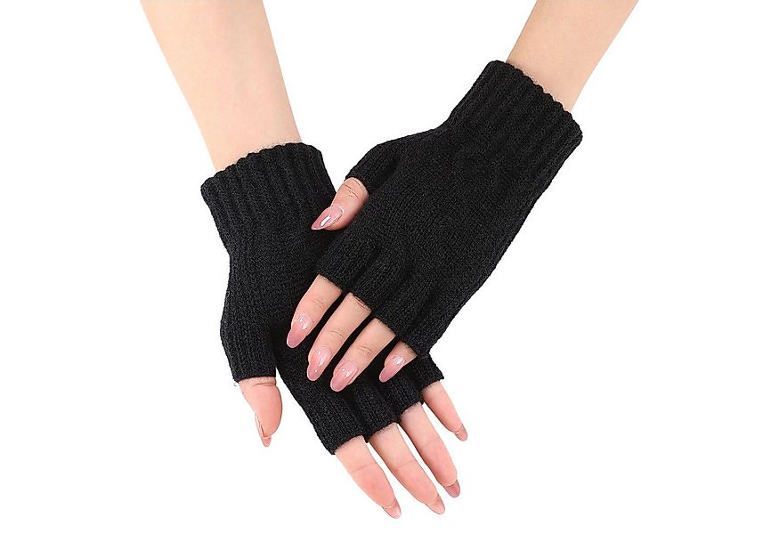 Refttenw Strickhandschuhe Fingerlose Strickhandschuhe,Bequeme, warme Winter günstig online kaufen