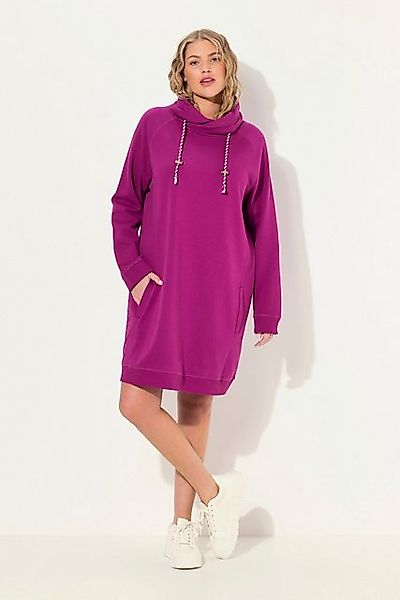 Ulla Popken Jerseykleid Sweatkleid Stehkragen Langarm günstig online kaufen