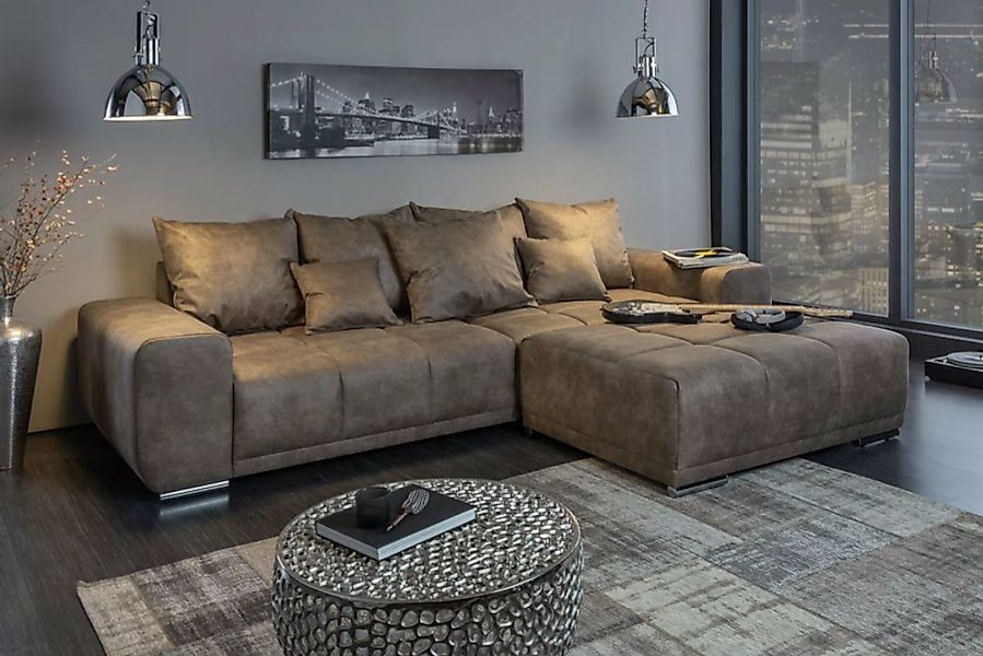 riess-ambiente Big-Sofa ELEGANCIA 285cm taupe, Einzelartikel 1 Teile, XXL C günstig online kaufen