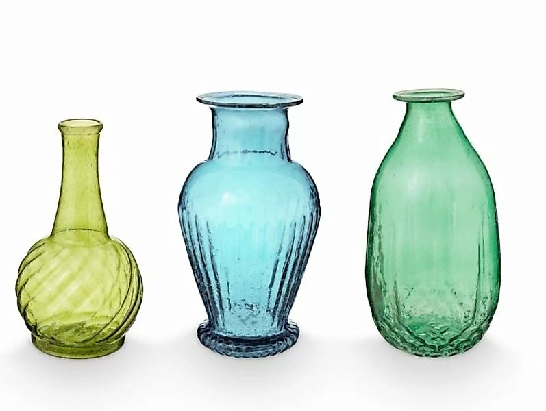 PIP STUDIO Vasen Vase Glas M Green Set3 günstig online kaufen