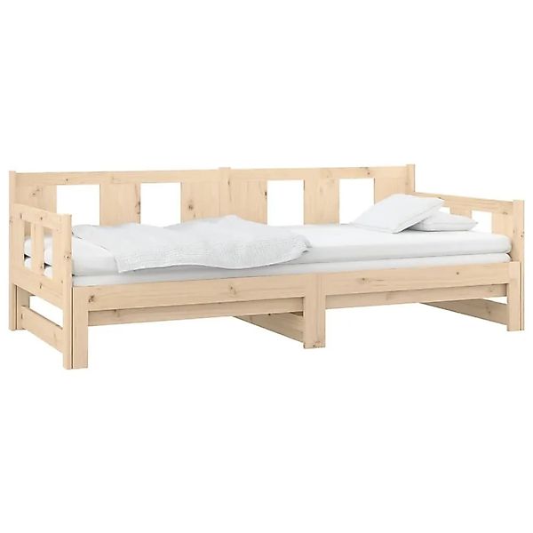 vidaXL Tagesbett Ausziehbar Massivholz Kiefer 2x 90x190 cm 820292 günstig online kaufen