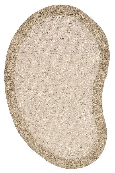 THEKO Wollteppich Gabbeh Super, Handweb, Teppich, Bordüre, reine Wolle, ova günstig online kaufen