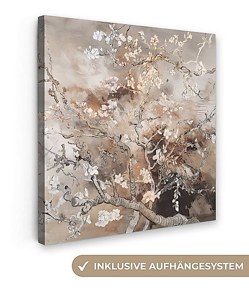 OneMillionCanvasses® Leinwandbild Mandelblüte - Kunst - Van Gogh - Beige - günstig online kaufen