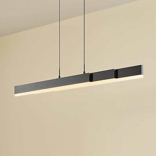 Lucande LED-Hängeleuchte Torven, schwarz, CCT, ausziehbar günstig online kaufen