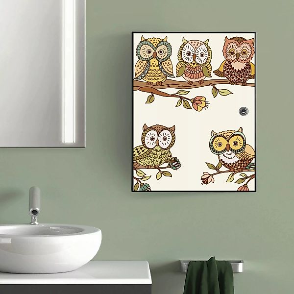 Banjado XXL Medizinschrank Abschliessbar 35x46x15cm Arzneischrank Anthrazit günstig online kaufen