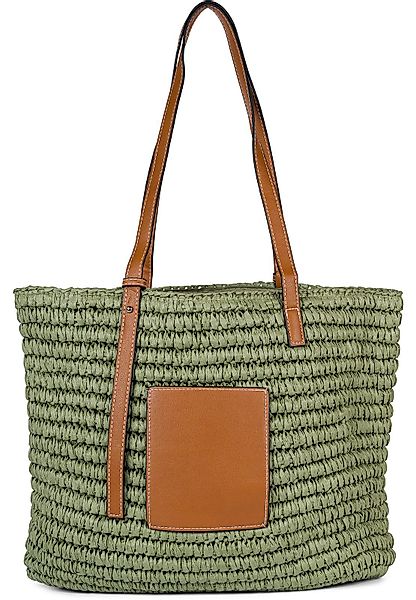 styleBREAKER Korbtasche Korbflecht Schultertasche - Basttasche günstig online kaufen