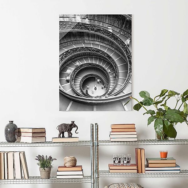 Glasbild Bramante Treppe günstig online kaufen