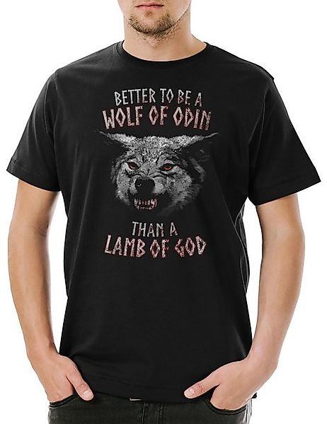 Urban Backwoods Print-Shirt Wolf Of Odhin Herren T-Shirt Odin Wölfe Geri Fr günstig online kaufen