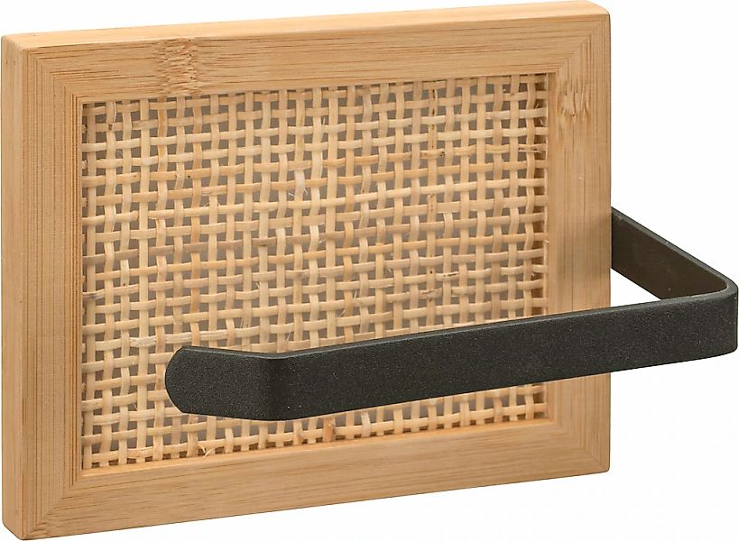 WENKO Toilettenpapierhalter "Allegre" aus Bambus und Rattan günstig online kaufen