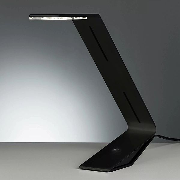 TECNOLUMEN Flad - LED-Tischleuchte, schwarz günstig online kaufen