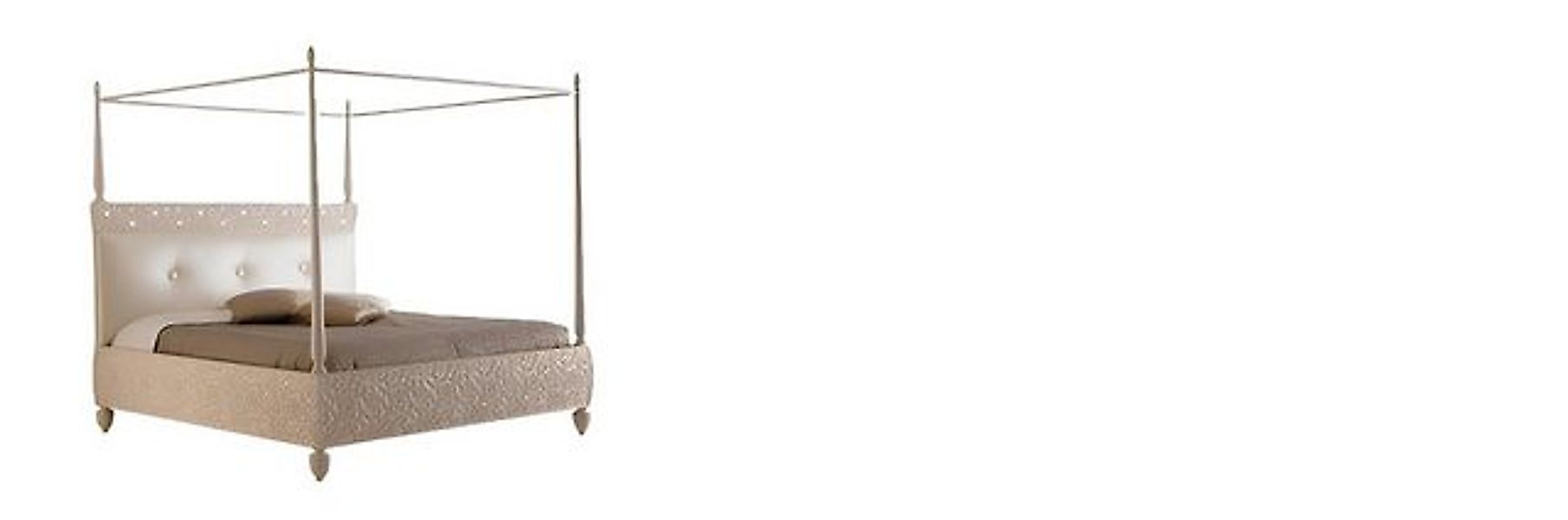 JVmoebel Bett Doppelbett Möbel Bett Italien Bizzotto Betten Polster Luxus ( günstig online kaufen