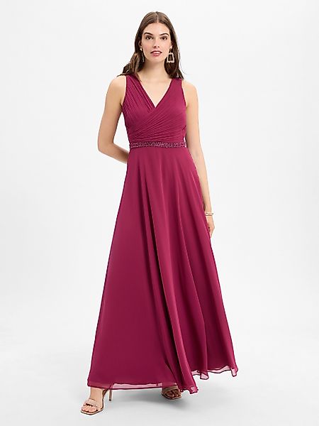 Vera Mont Abendkleid Damen Abendkleid mit Plissee Dekoelemente günstig online kaufen