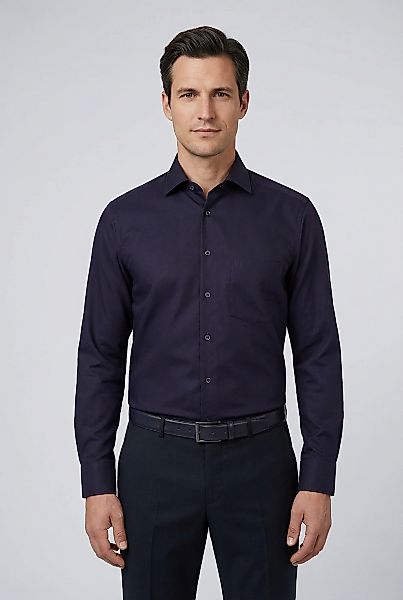 OLYMP Langarmhemd "Luxor" modern fit, New-Kentkragen. fein gemustert günstig online kaufen