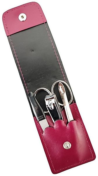 EloModa Maniküre-Etui 4-teiliges Solingen* Maniküre Set mit echt Leder Etui günstig online kaufen