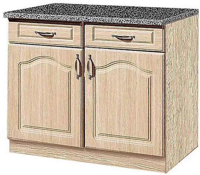 wiho Küchen Unterschrank »Linz« 100 cm breit, in Landhaus-Optik günstig online kaufen