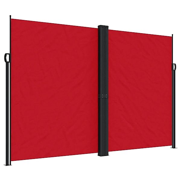 furnicato Seitenmarkise Ausziehbar Rot 220x1000 cm günstig online kaufen