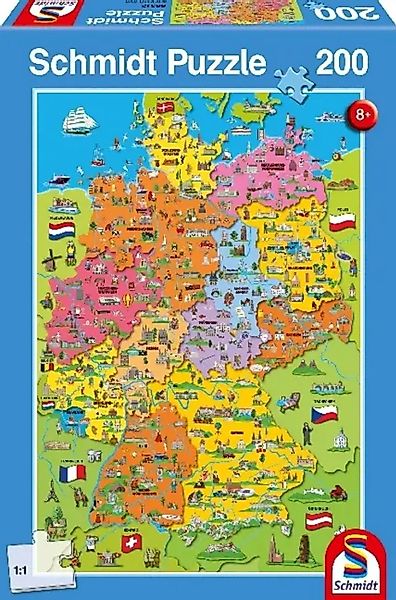 Schmidt Spiele Puzzle Deutschlandkarte mit Bildern günstig online kaufen