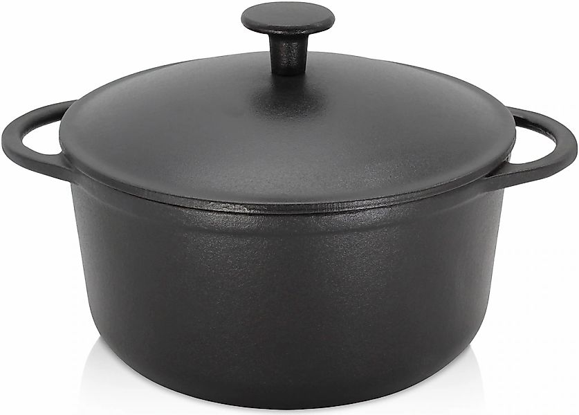 Krüger Fleischtopf "Eisenguss Fleischtopf mit Deckel RUSTICA" 1 Stk. tlg. G günstig online kaufen