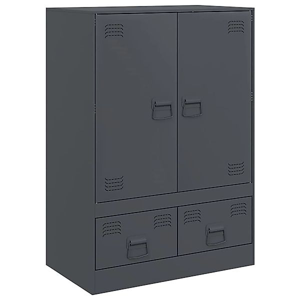 vidaXL Highboard Anthrazit 67x39x95 cm Stahl 841807 günstig online kaufen