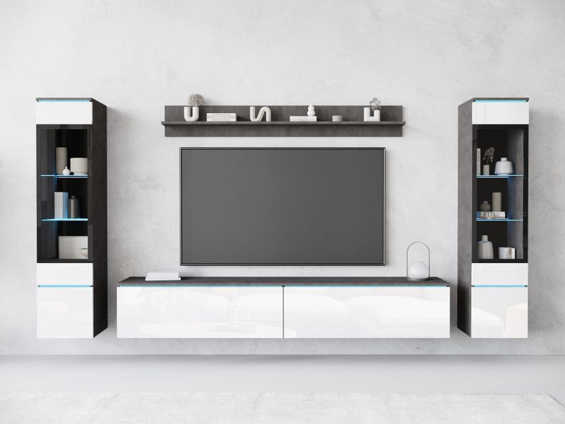 INOSIGN Wohnwand "VERA II" Komplett-Set, 4 Stk. tlg. Vitrine mit Verglasung günstig online kaufen