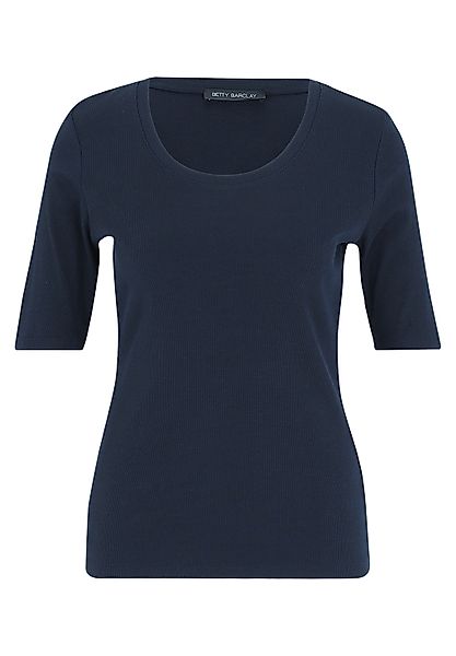 Betty Barclay Kurzarmshirt "Betty Barclay Basic Shirt mit Rippenstruktur", günstig online kaufen