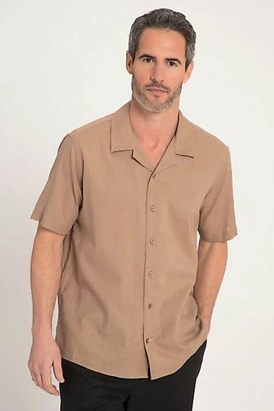 JP1880 Kurzarmhemd Leinenmixhemd Halbarm Kubakragen Modern Fit günstig online kaufen