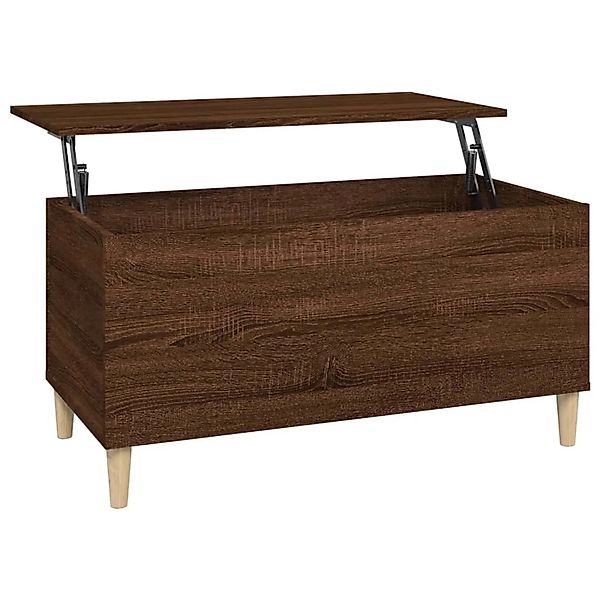 vidaXL Couchtisch Braun Eichen-Optik 90x44,5x45 cm Holzwerkstoff Modell 2 günstig online kaufen