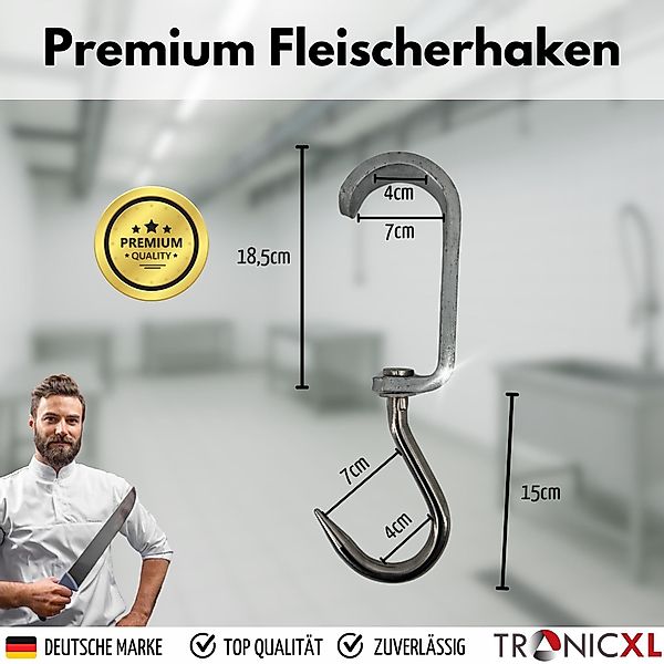 TronicXL S-Haken 2 Euro-Haken Din5047 Gleithaken günstig online kaufen