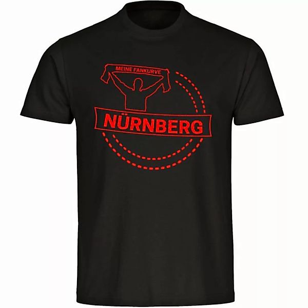multifanshop T-Shirt Herren Nürnberg - Meine Fankurve - Männer günstig online kaufen