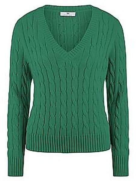 V-Pullover Peter Hahn grün günstig online kaufen