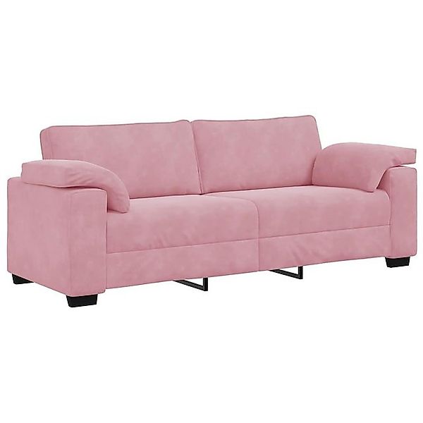 vidaXL Sofa 3-Sitzer-Sofa Rosa 178 cm Samt günstig online kaufen