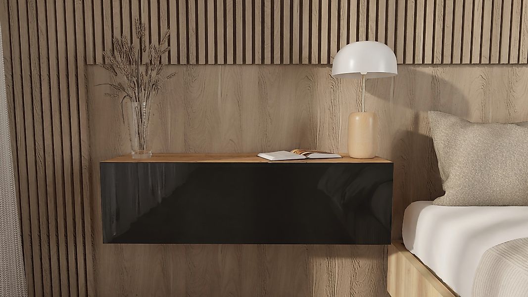 Platan Room Nachttisch, Wandschrank hängende Nachtkommode günstig online kaufen
