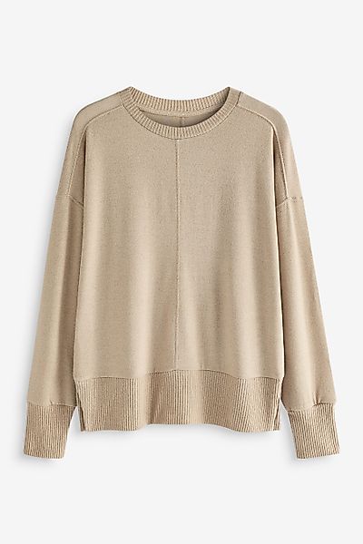 Next Rundhalspullover Weicher Rundhalspullover mit Nahtdetail günstig online kaufen