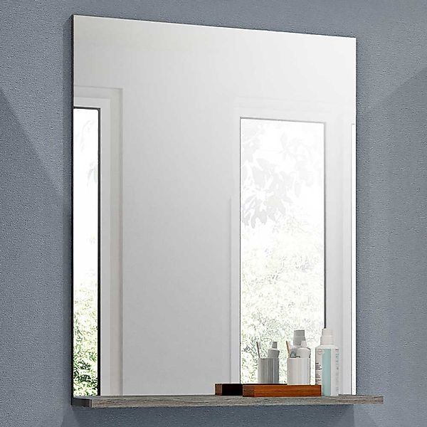 Badspiegel für die Wandmontage Ablage Holzoptik Rauchgrau günstig online kaufen