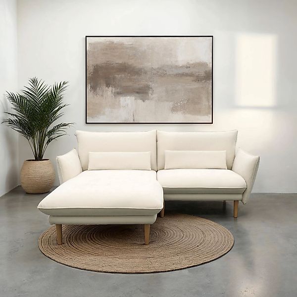 DOMO collection Ecksofa "100 032 kompakte Stellmaße, Breite 200cm, schmale günstig online kaufen