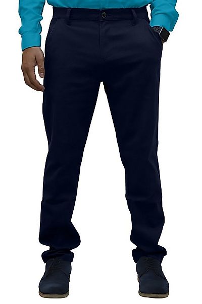 BlauerHafen Chinohose Herren Regular Fit Chino Casual Relaxed Stretch-Baumw günstig online kaufen