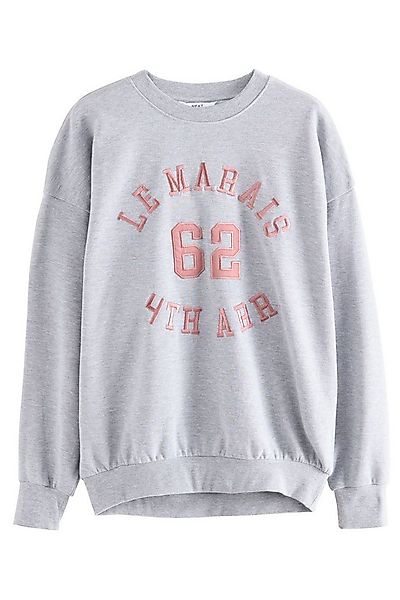 Next Sweater Sweatshirt und Satin-Applikation, Le Marais City (1-tlg) günstig online kaufen