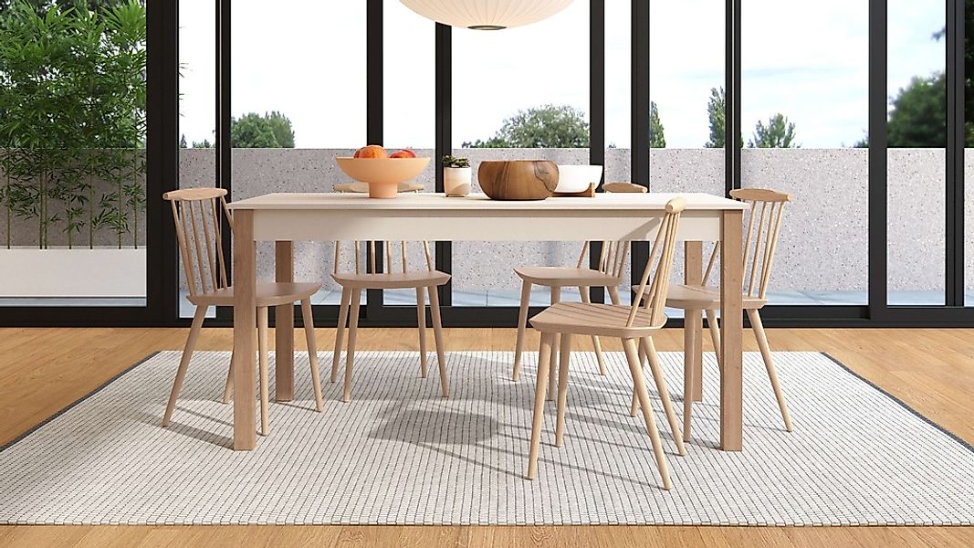 Home affaire Esstisch "Belfort, 160-200 cm, Elegant, modern und stilvolles günstig online kaufen