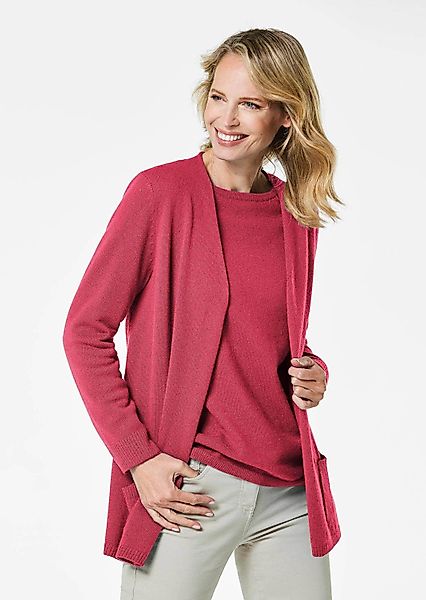 GOLDNER Strickjacke Kurzgröße: Kuschelweiche Kaschmir-Strickjacke günstig online kaufen