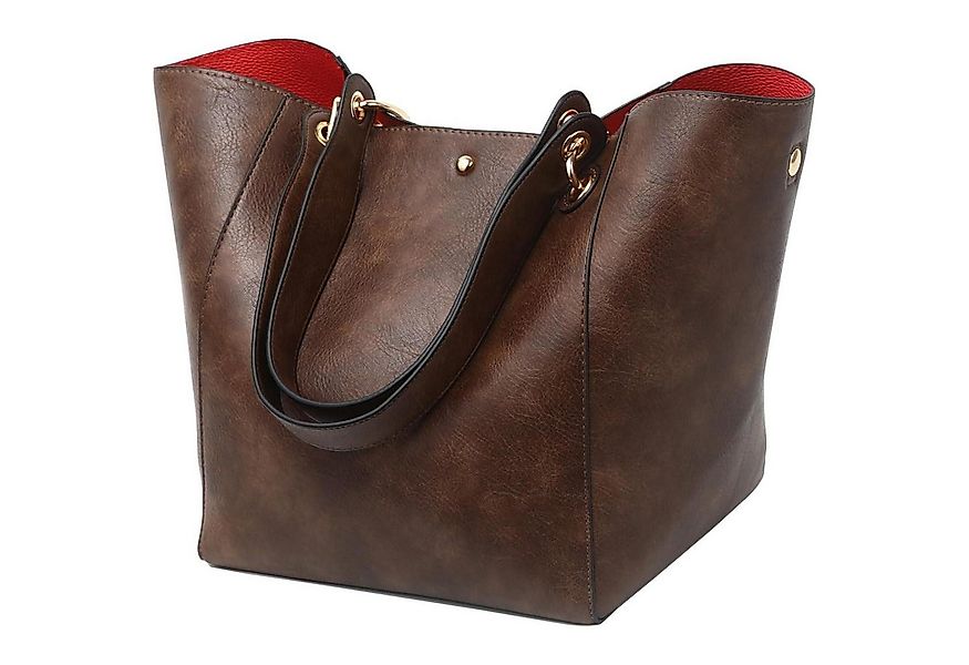 LuxusKollektion Shopper Damen Henkeltaschen Leder Groß Kapazität Shopper Ta günstig online kaufen