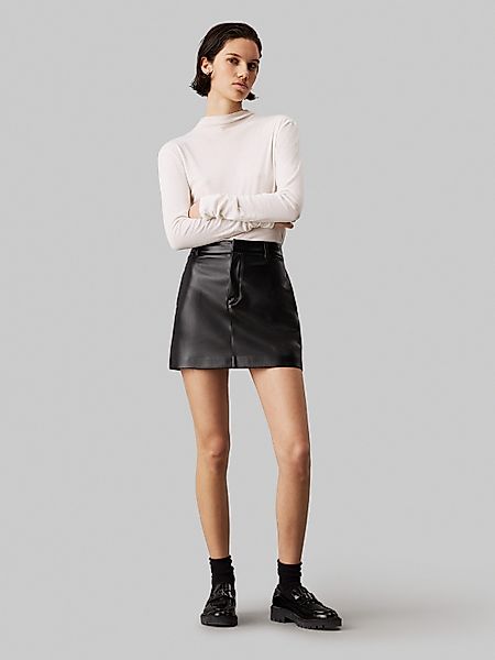 Calvin Klein Jeans A-Linien-Rock FAUX LEATHER günstig online kaufen