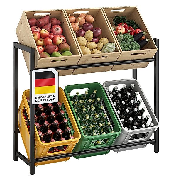 STEELSØN Flaschenregal Macondo aus Metall, Getränkekistenregal günstig online kaufen