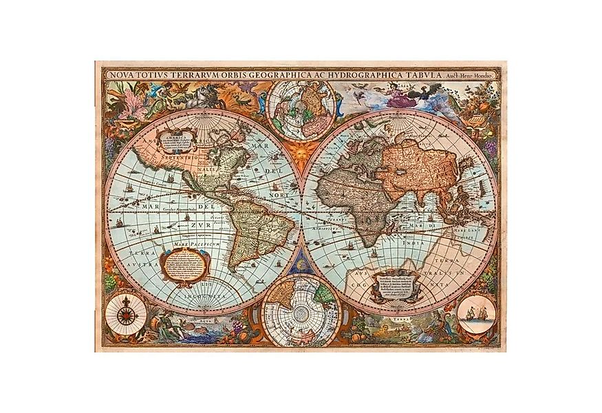 Schmidt Spiele Puzzle Antike Weltkarte (Puzzle), 2000 Puzzleteile günstig online kaufen