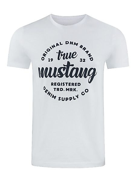 MUSTANG T-Shirt Herren Printshirt Regular Fit günstig online kaufen