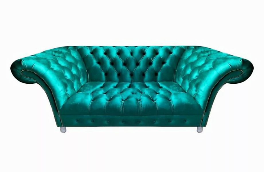 Xlmoebel Sofa Neue blaue Zweisitzer Chesterfield-Sofa-Couch für das Wohnzim günstig online kaufen