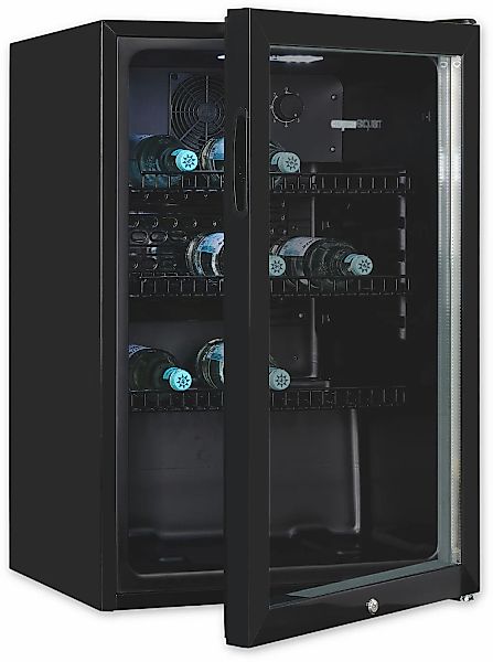 exquisit Getränkekühlschrank "GKS120-GT-160C schwarz" 84 cm hoch 54 cm brei günstig online kaufen