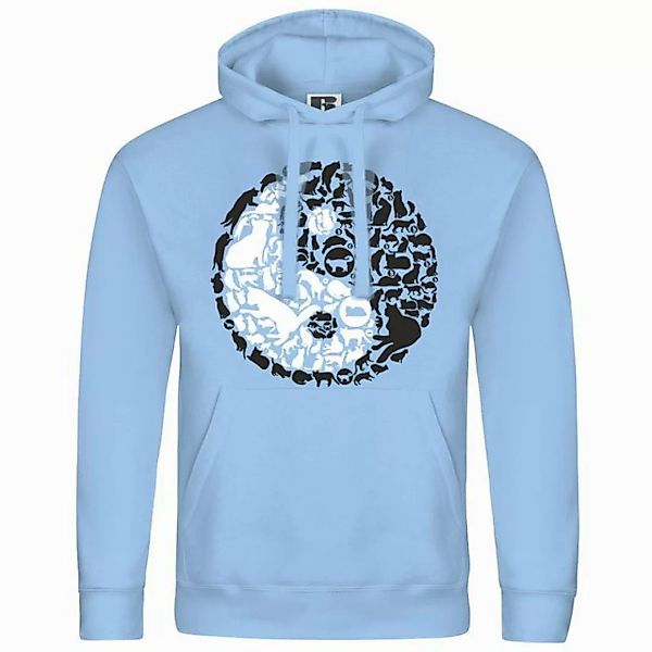 deinshirt Kapuzenpullover Herren Kapuzenpullover Katzen Yin und Yang Mit Pr günstig online kaufen