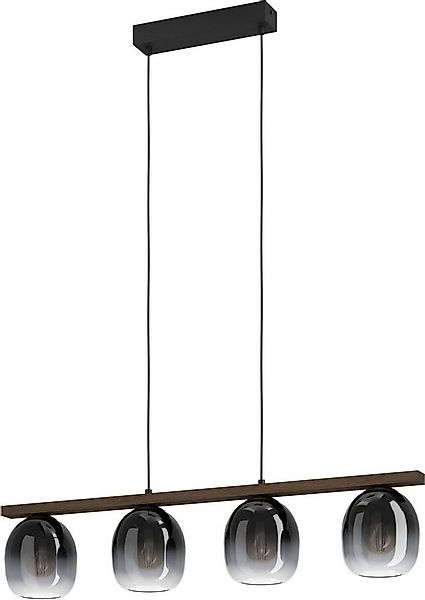 EGLO Hängeleuchte FILAGO Pendellampe, Stahl, Holz und Glas, E27, IP20, Essz günstig online kaufen