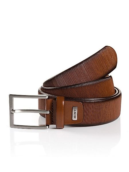 MONTI Ledergürtel SALZBURG mit silberfarbener Schließe günstig online kaufen
