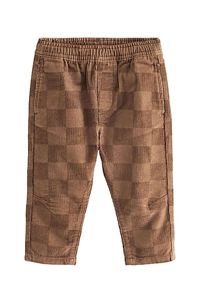 Next Cordhose Hose aus Kordsamt Schachbrettmuster günstig online kaufen